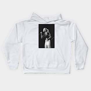 Faith Hill BW Photograph Kids Hoodie